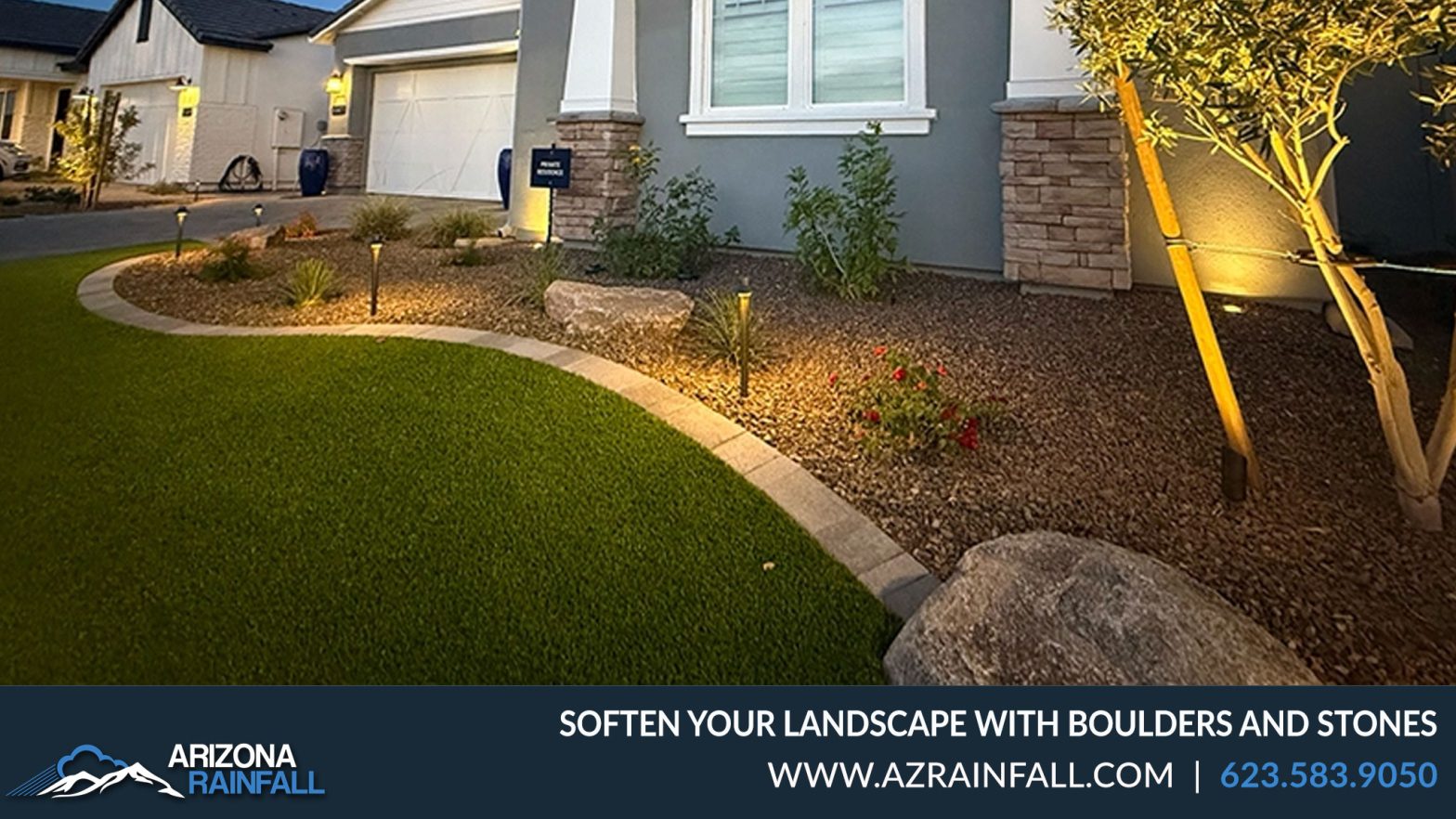Landscape with Boulders | Arizona Rainfall